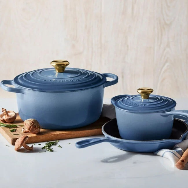 Signature Enameled Cast Iron 5-Piece Cookware Set