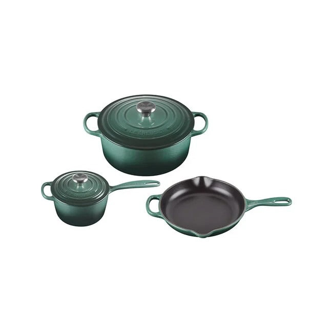 Signature Enameled Cast Iron 5-Piece Cookware Set
