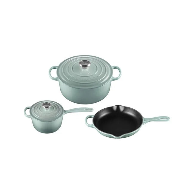 Signature Enameled Cast Iron 5-Piece Cookware Set