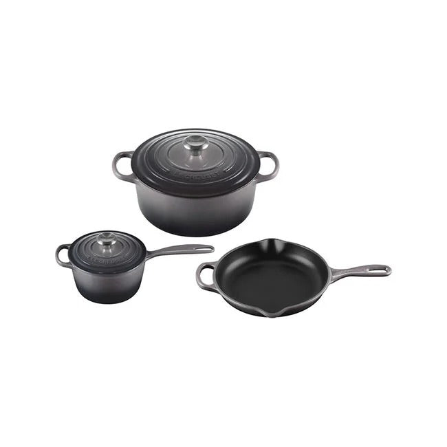 Signature Enameled Cast Iron 5-Piece Cookware Set