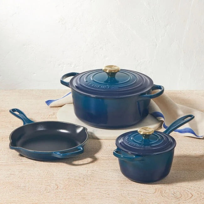 Signature Enameled Cast Iron 5-Piece Cookware Set
