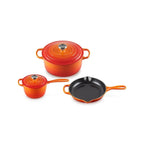 Signature Enameled Cast Iron 5-Piece Cookware Set