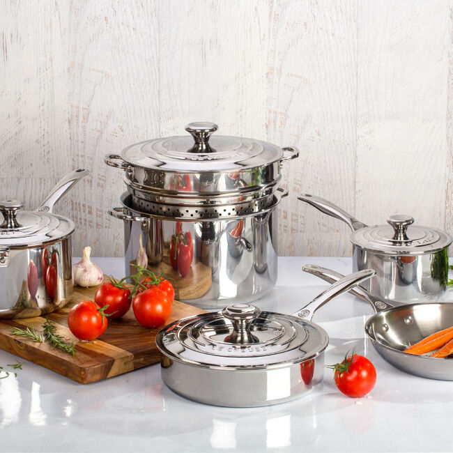 Signature Stainless Steel 10-Piece Cookware Set
