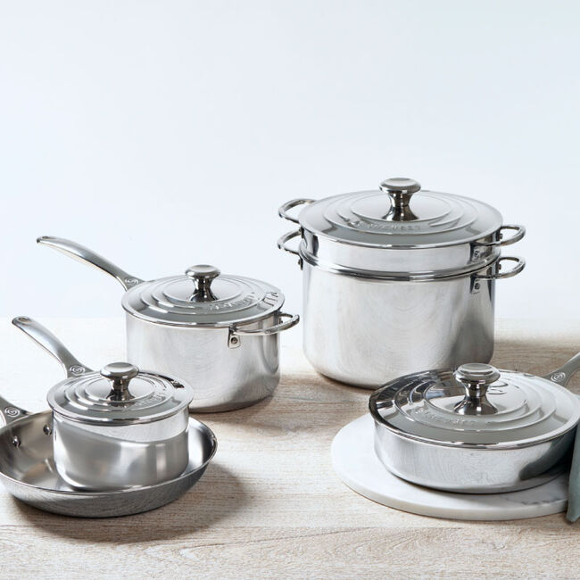 Signature Stainless Steel 10-Piece Cookware Set