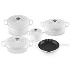 Signature Enameled Cast Iron 9-Piece Cookware Set