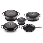 Signature Enameled Cast Iron 9-Piece Cookware Set