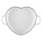 Shallow Heart Cocotte with Light Gold Heart Knob